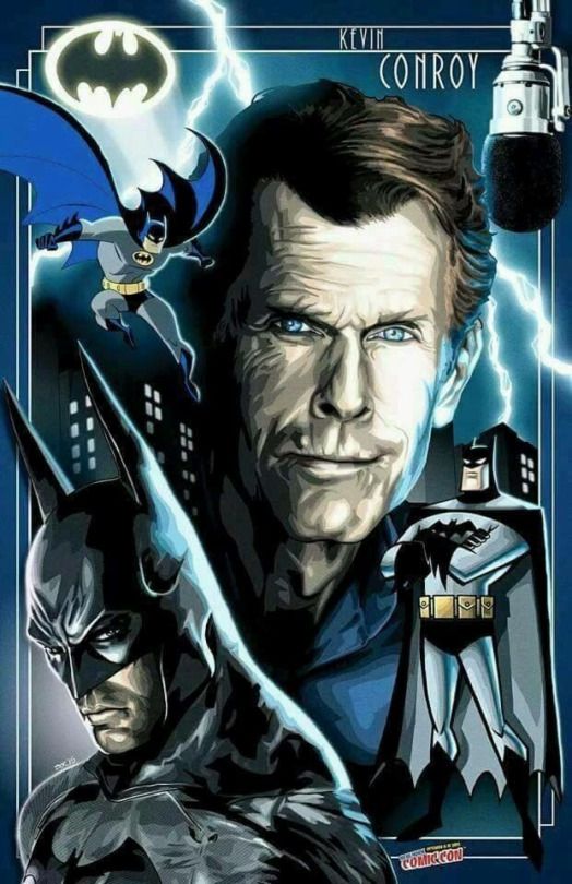 the batman movie poster with person and bat