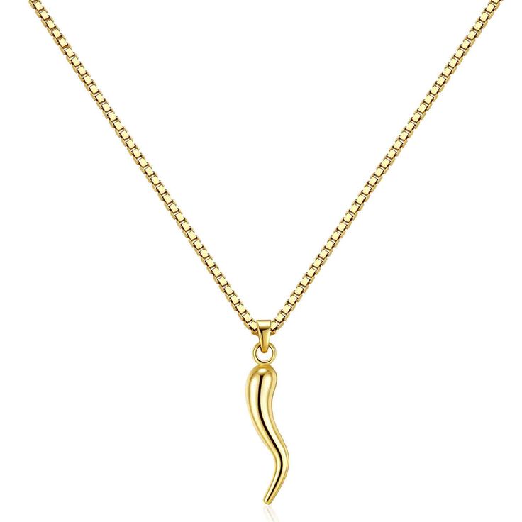 PRICES MAY VARY. Title: LEMON GRASS 14K Gold Plated Italian Horn Good Luck Charm Pendant Necklace | Italian Cornicello Gift for Her | Protection Gift for Her. Product Type: Departments > Men > Jewelry > Pendants Italian Horn Necklace Women, Italian Horn Necklace, Italian Horn, Horn Necklace, Jewelry Pendants, Luck Charm, Dainty Gold Necklace, Charm Pendant Necklace, Men Jewelry