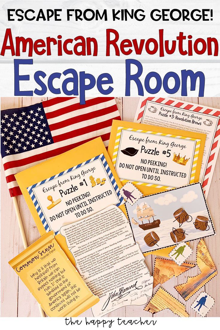 the escape from king george's american revolution escape room