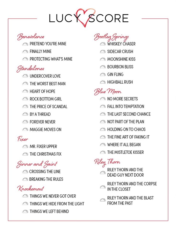 a list with the words lucky score written in red and white, on top of it