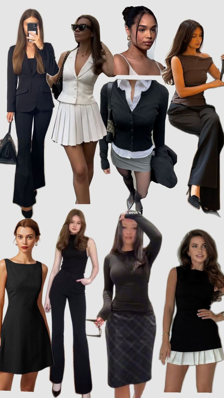 corporate girly Office Babe Outfits, New York Corporate Fashion, Girly Office Outfits, Sixth Form Outfits Smart, Nyc Work, Corporate Girly, Corporate Girl, Girly Office, Sixth Form Outfits