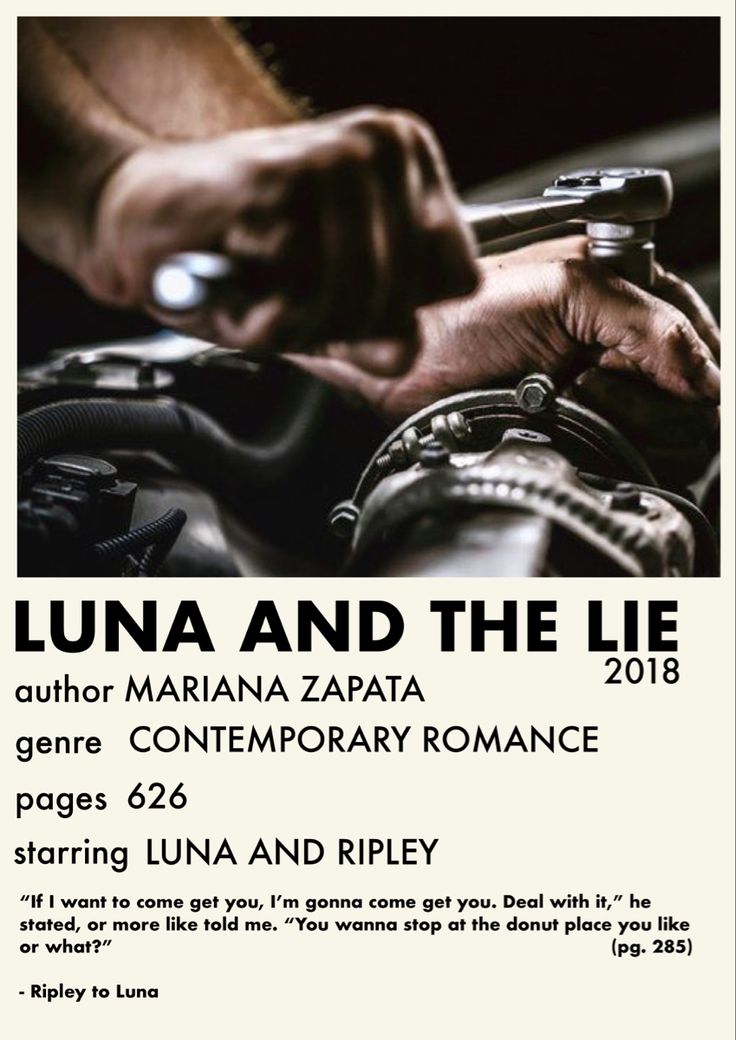 the poster for lunaa and the lie shows hands on a motorcycle, with text below