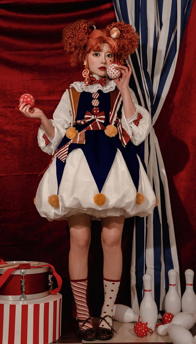 New Release: Asleep Townlet 【-Cloud Circus-】 Lolita OP Dress

◆ Shopping Link >>> https://lolitawardrobe.com/search/?Keyword=Cloud+Circus Clown Dress, Circus Outfits, Clown Clothes, Dark Circus, Op Dress, Cute Clown, Photographie Portrait Inspiration, A Clown, Clown Costume