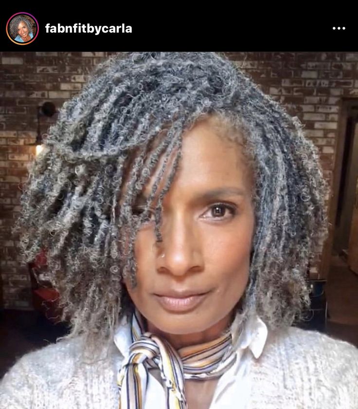 this is 57 fine Grey Dreadlocks, Gray Locs, Grey Locs, Grey Hair Braids, Cabello Afro Natural, Sisterlocks Styles, Sister Locs, Gorgeous Gray Hair, Grey Hair Inspiration