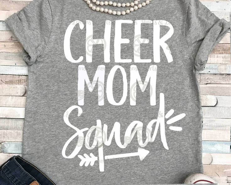 a gray shirt that says theatre mom squad on it