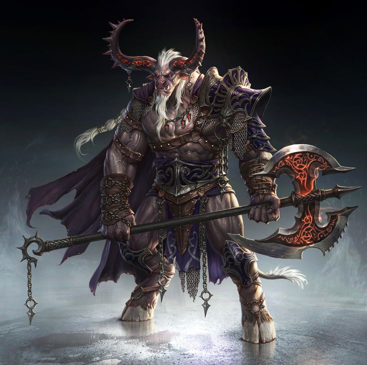 ArtStation - Minotaur,Project D, Young June Choi [ GPZANG ] Fantasy Races, Dungeons And Dragons Characters, Fantasy Monster, Fantasy Armor, High Fantasy, Fantasy Warrior, Fantasy Rpg, 판타지 아트, Creature Concept