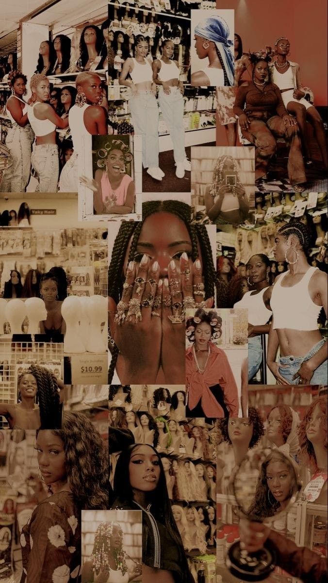 collage of black women with their hands together