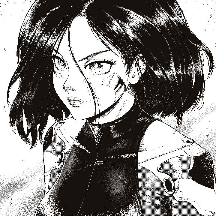 by srcson Battle Angel Alita, Battle Angel, An Anime, Anime Character, Angel, Anime, Hair, Black