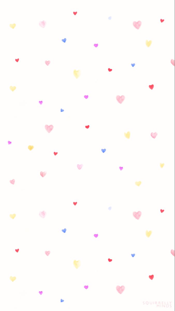 a white background with hearts on it