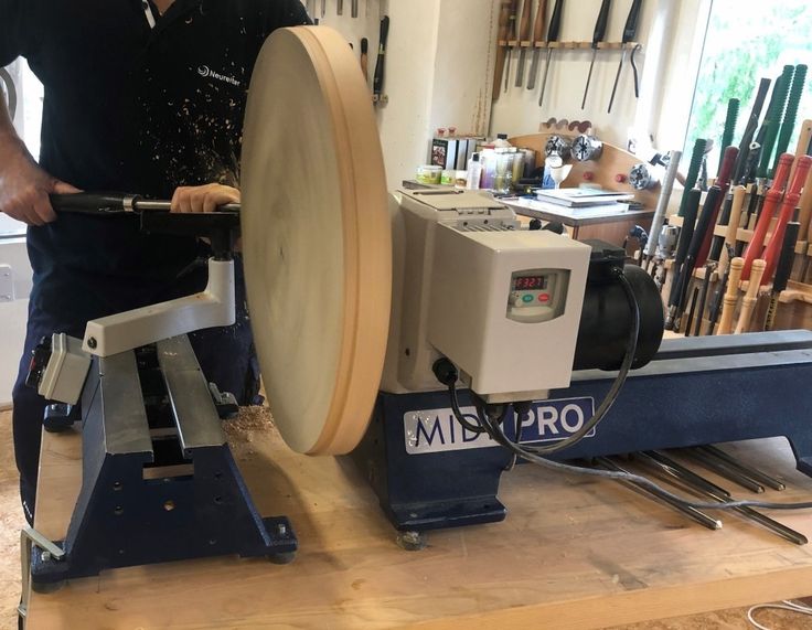 a man working on a machine in a shop