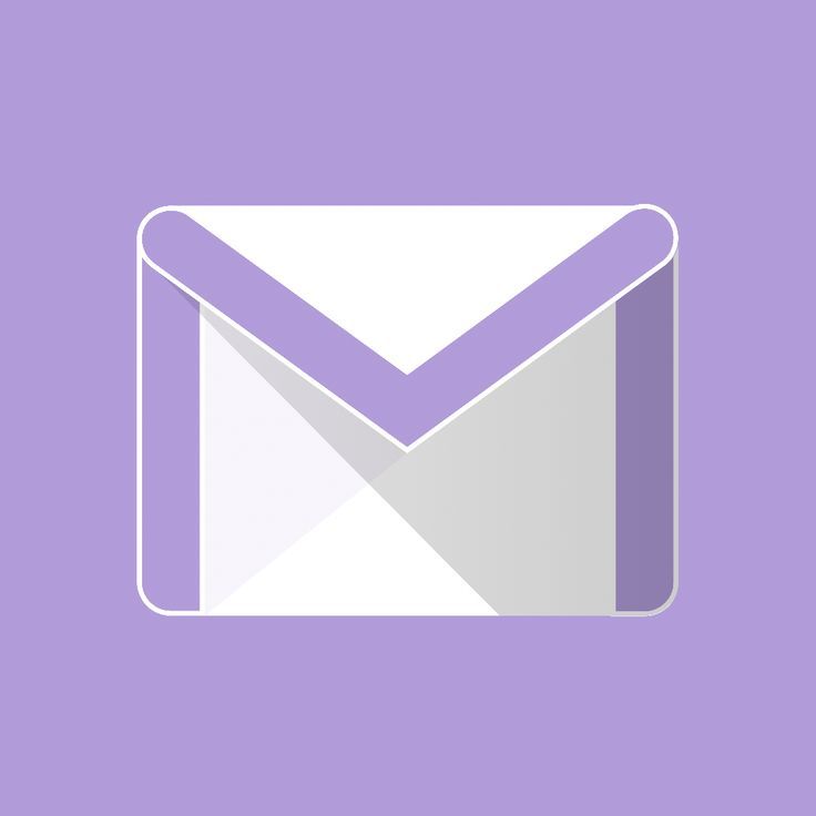 an email envelope with the letter m in it's center, on a purple background