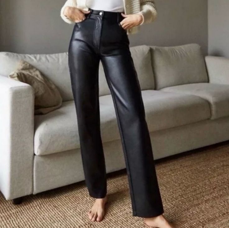 Never Used, Just Washed, Size 0, Straight Leg In Color Constant Camel, This Post Have Pics Of References ( 1,2,7,8,9, 10, 11) . Thank You Faux Leather Straight Leg Pants, Dark Brown Pants, Melina Pant, Aritzia Pants, Aritzia Wilfred, Brown Pants, Straight Leg Pants, Bottoms Pants, Women's Pants