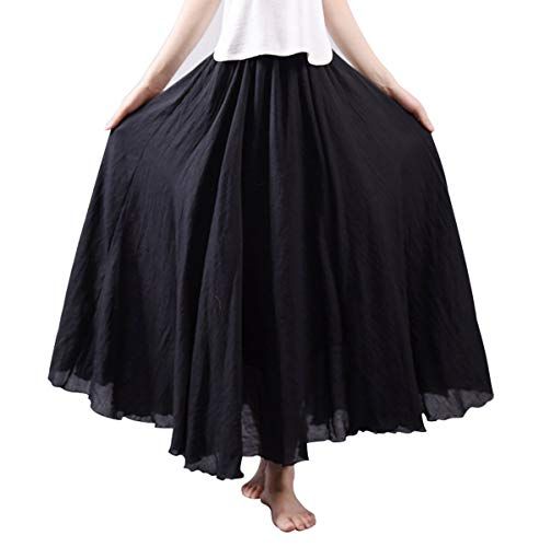 Gown Pattern, Maxi Skirt Dress, Womens Maxi Skirts, Long Skirts For Women, Linen Casual, Long Maxi Skirts, Pleated Maxi, Linen Skirt, Summer Skirts