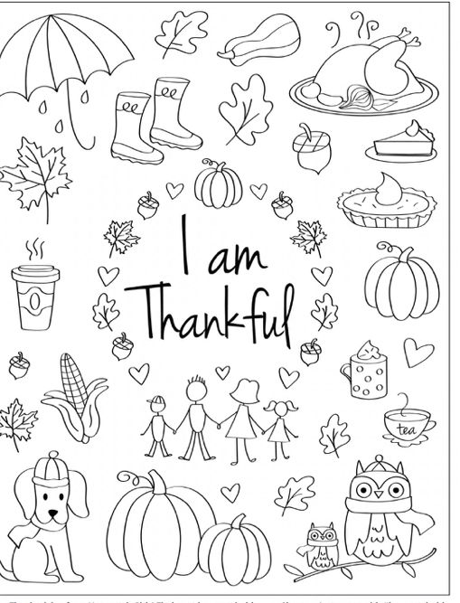 thanksgiving coloring pages with the words thanks giving in black and white ink on a white background