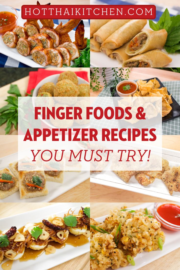 finger foods and appetizer recipes you must try