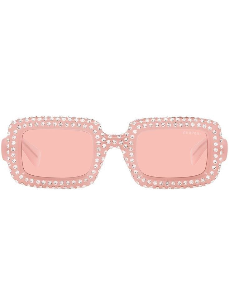 Pink Mirrored Sunglasses For Evening, Glamorous Pink Tinted Sunglasses, Designer Clear Sunglasses For Party, Designer Pink Sunglasses For Evening, Luxury Pink Glass Sunglasses, Trendy Pink Sunglasses For Evening, Luxury Rectangular Sunglasses For Party, Pink Sunglasses With Uv Protection, Pink Tinted Sunglasses For Evening