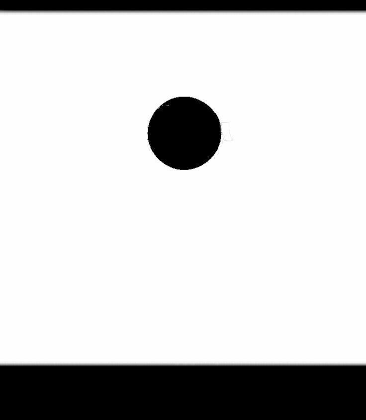 a black and white photo of a square object with a hole in the middle that looks like a circle