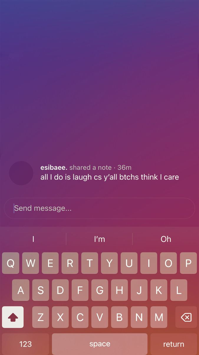 the text message is being displayed on an iphone's keyboard, and it appears to be