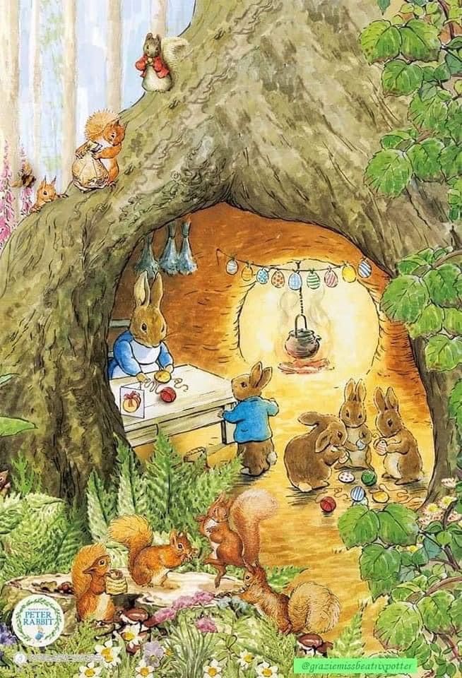 an image of a children's book with animals in the forest