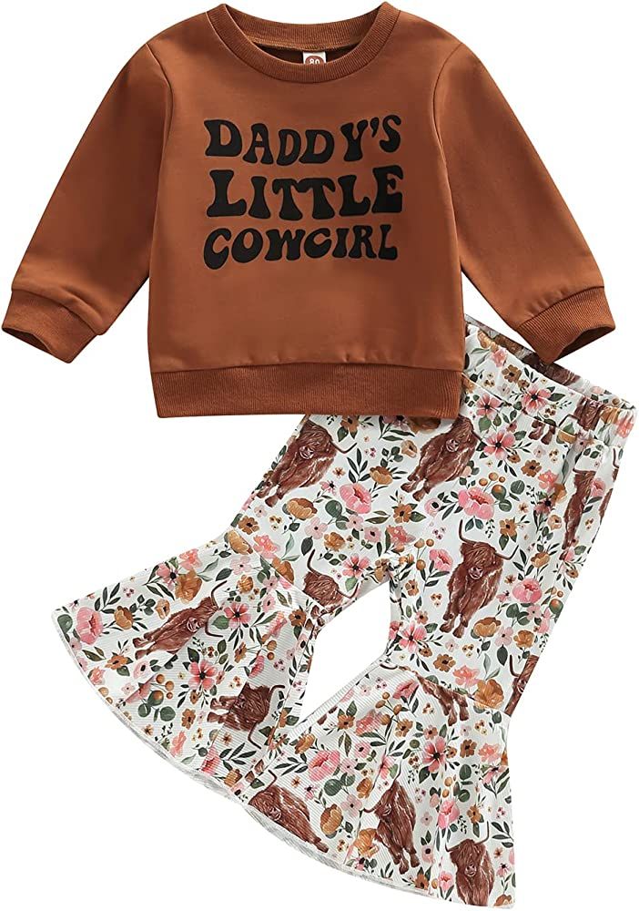 Girl Western Outfit, Baby Cowgirl Outfits, Western Baby Girls, Western Baby Clothes, Kids Fall Outfits, Girl Western, Top Cow