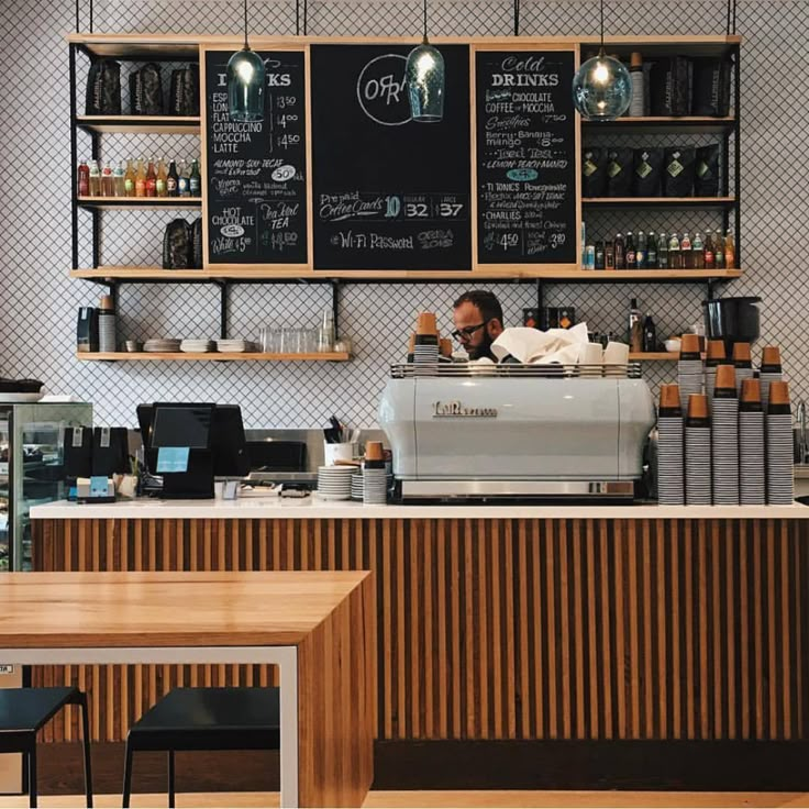 the instagram page on instagram com shows an image of a coffee shop and its menu