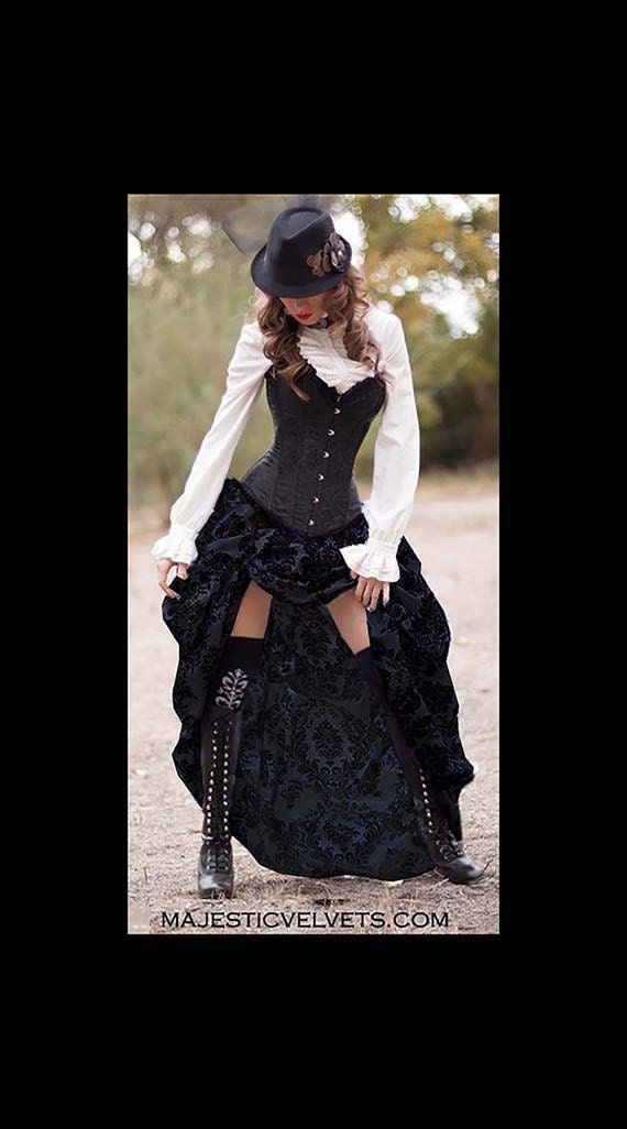 Ready to ship Black Satin Corset with BLACK/BLACK Damask | Etsy Steampunk Fitted Costume For Cosplay Events, Steampunk Fitted Cosplay Costume For Costume Party, Steampunk Fitted Cosplay Costume For Events, Fitted Steampunk Cosplay Costume, Steampunk Cosplay Costume Fitted For Cosplay Events, Steampunk Cosplay Costume For Events, Steampunk Fitted Corset For Cosplay Events, Gothic Fitted Costumes, Fitted Steampunk Overbust Costume