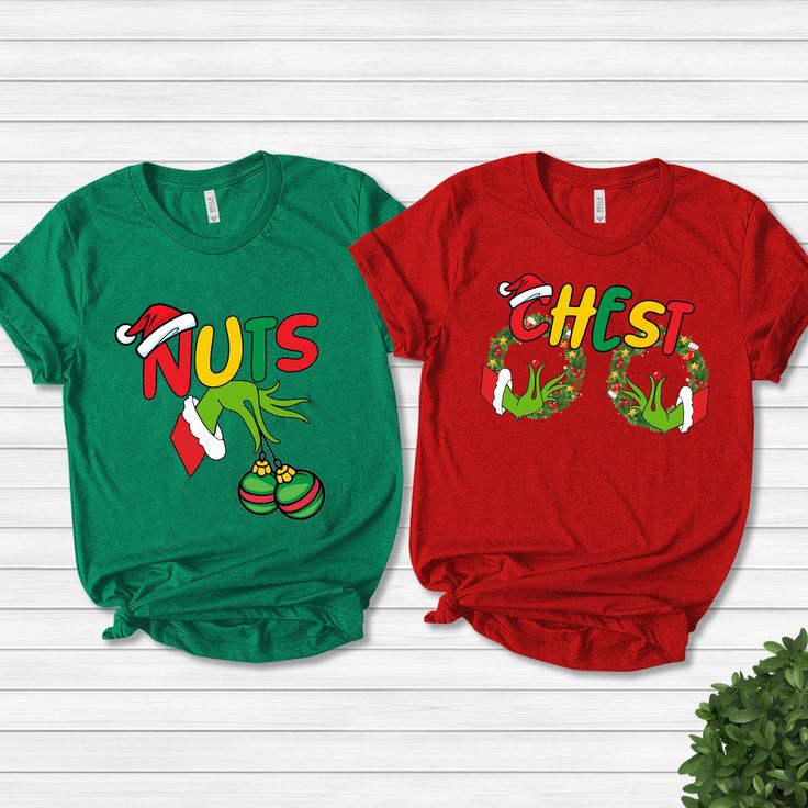 Couple Christmas Costume Ideas, Christmas Couples Shirt Ideas, Couples Christmas Shirts Funny, Matching Christmas Shirts Couples, Chest Nuts Shirts, Funny Couple Christmas Shirts, Couples Christmas Tshirts, Relationship Christmas Shirts, Chest Nuts Couples Shirts