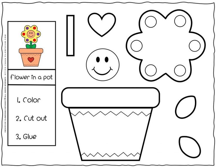 a flower pot with flowers and hearts on it