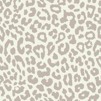 an animal print wallpaper in grey and white