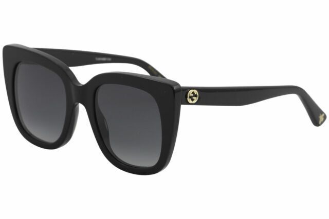 Gucci GG0163SN 51mm Black Frame with Black Gray Gradient Cat Eye Women Sunglasses for sale online | eBay Gray Gradient, Ebay Clothes, Women Sunglasses, Gucci Sunglasses, Sunglass Lenses, Sunglasses Sale, Black Frame, Sunglasses Accessories, Cat Eye