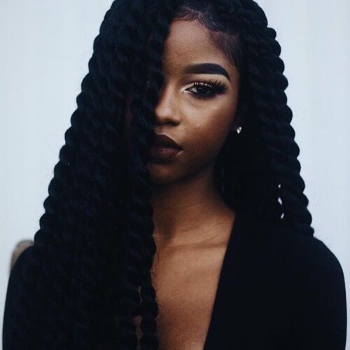 Senegalese Twist Hairstyles, Individual Braids, Big Braids, Single Braids, Senegalese Twist, Girls Braids, Twist Braids, Mambo, Twist Hairstyles