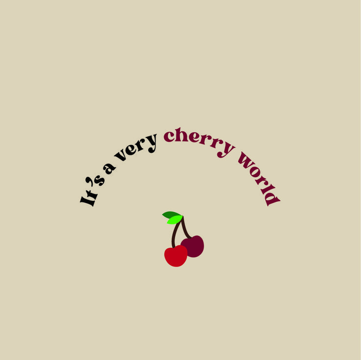 an apple with the words it's a very cherry woman