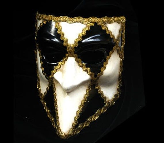 This mask belongs to our collection of historical masks: traditionally they were used in the past centuries in Venice. The name of this mask is Bauta and it was traditionally used by men. It is perfect for any masquerade party, Halloween costume, pro or event in Venice or elsewhere during Carnival. This mask can be gently bent to form to your face and ties in the back with two soft matching ribbons. Since the mask is handmade, your mask could be lightly different from the one in the picture. Siz Bauta Mask, Mask Venetian, Venice Mask, Mask For Men, Mask Masquerade, White Mask, Venetian Mask, Masquerade Party, Beautiful Mask