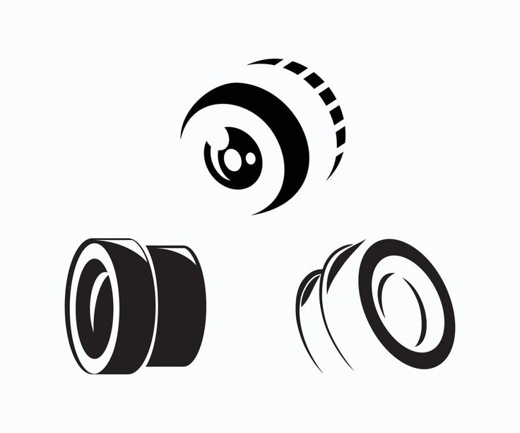 three black and white images of different types of wheels on a white background, each with an individual's own logo