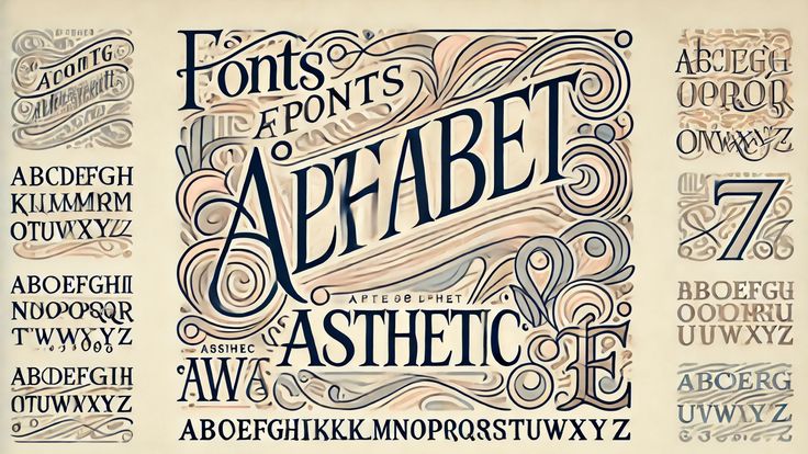 Top  Aesthetic Fonts for Crafting the Perfect Alphabet Design