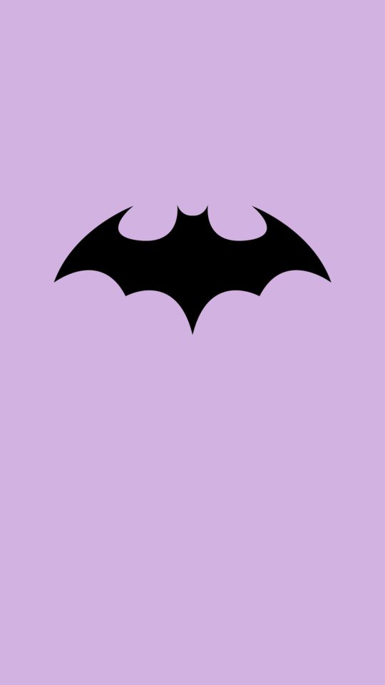 the batman symbol on a purple background