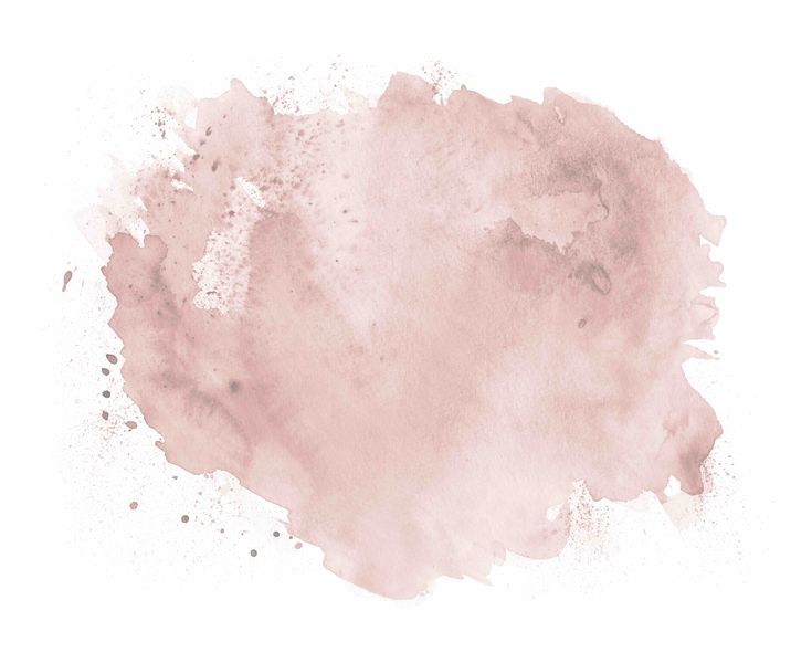 a pink watercolor spot is shown on a white background