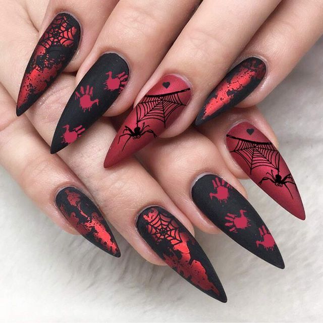 Nagel Stamping, Bat Nails, Horror Nails, Stamp Template, Holloween Nails, Halloween Manicure, Halloween Nails Easy, Witchy Nails, Nagellack Trends