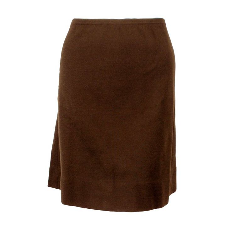 Size: 14 Please Refer to Measurements to Ensure a Good Fit: Waist: 26: un-stretched, 28" stretched Hip: 36" Length: 19" Skirt Png, Rudi Gernreich, 70s Skirt, Brown Mini Skirt, Extra Outfits, Png Clothes, Knit Mini Skirt, Tan Skirt, Brown Skirts