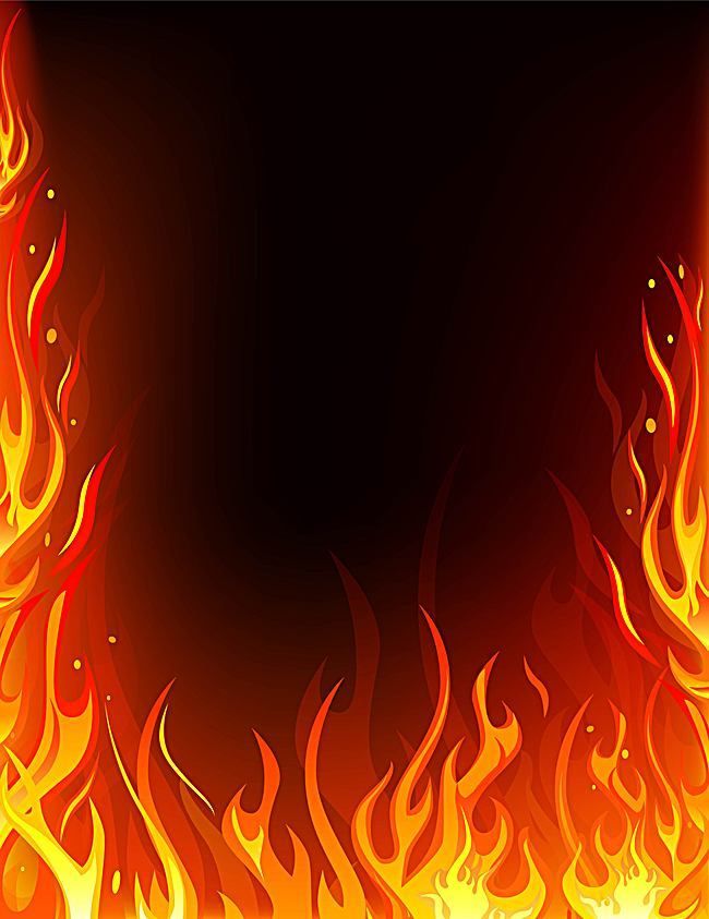 an abstract fire background with bright orange flames