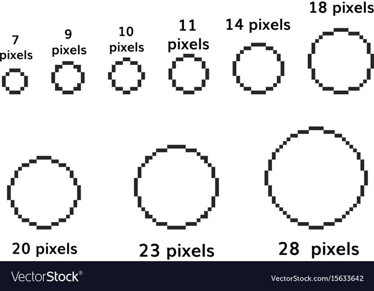 pixel art worksheet for kids to learn how to draw circles and numbers in pixels