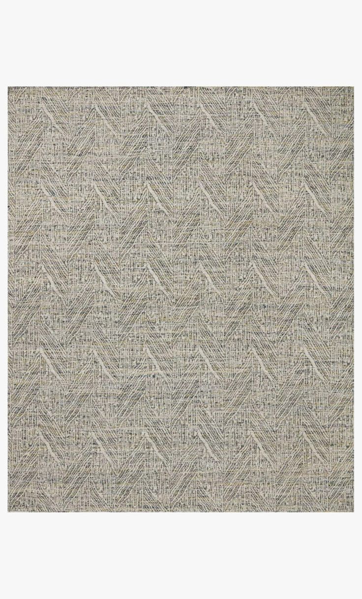 a gray rug with an abstract design on it