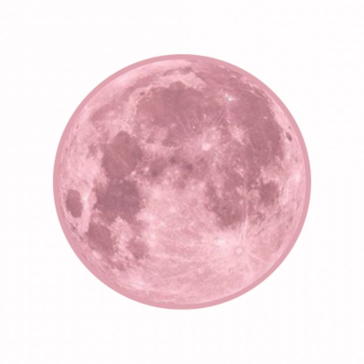 the full moon is shown in pink against a white background