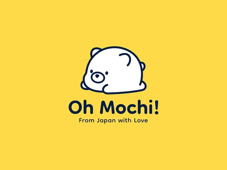 an image of a pig with the words oh mochi