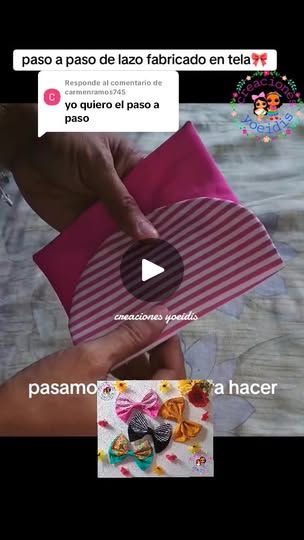 a person is holding a pink bag with candy on it and the caption reads, paso a paso de la fabridad en tea