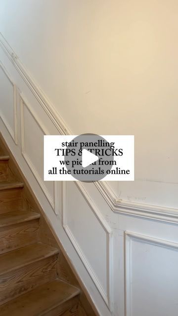 an image of a stair case with the words tips and tricks written on it's side