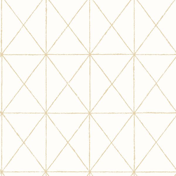 Sample Intersection Gold Diamond Wallpaper Gold Geometric Wallpaper, White And Gold Wallpaper, Grid Wallpaper, Washable Wallpaper, Gold Geometric Pattern, Bright White Background, A Street Prints, Diamond Wallpaper, Gold Vinyl