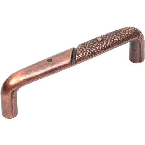 an antique style pull handle on a white background