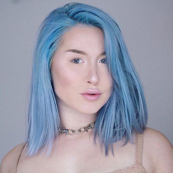 Lunar Tides Hair Dye, Baby Blue Hair, Lilac Hair Color, Pastel Blue Hair, Unicorn Hair Color, Dyed Hair Pastel, Dyed Hair Blue, Bleaching Your Hair, Semi Permanent Hair Dye