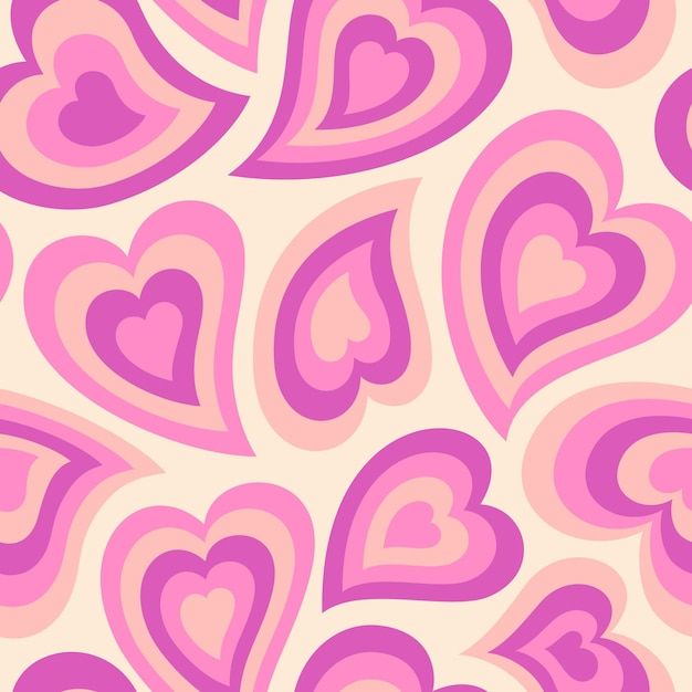 an abstract pink and white background with hearts